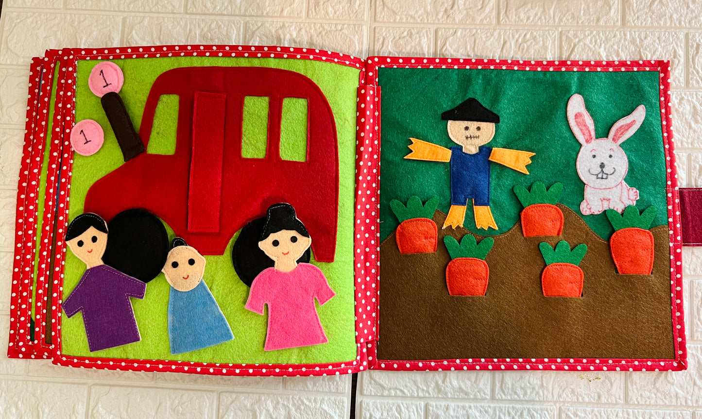 printed cover toddler /preschool busy book