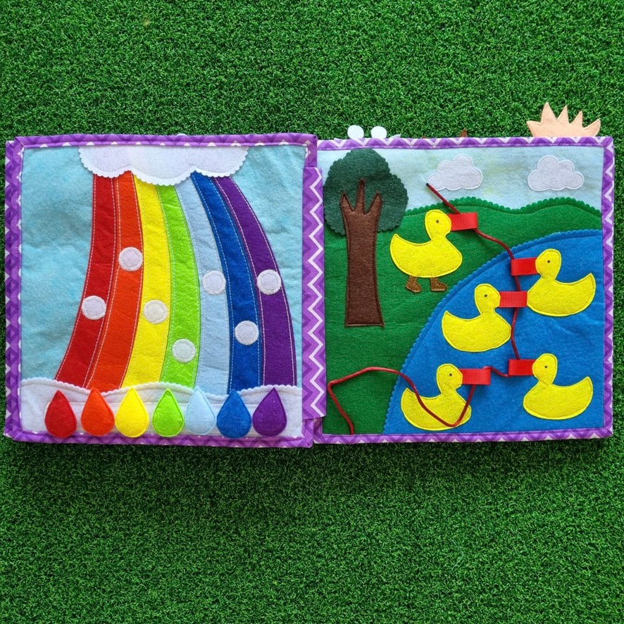 Cute girl cover page toddler /preschool busy book .
