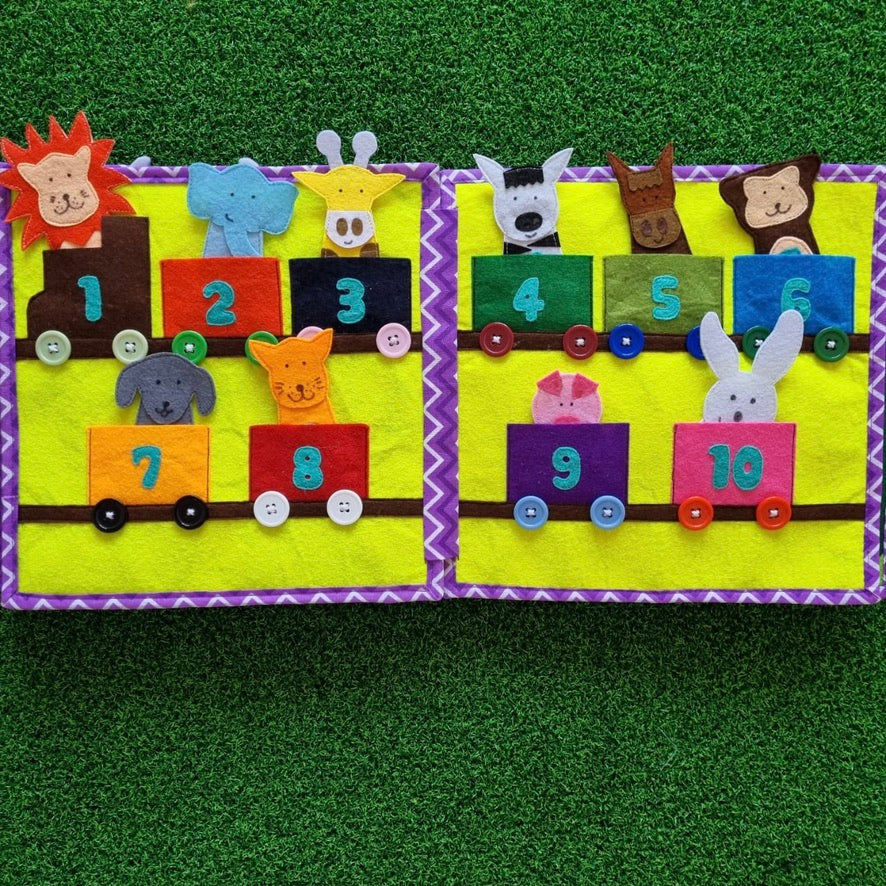 Cute girl cover page toddler /preschool busy book .