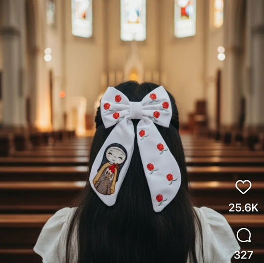 St.Theresa Hair Bow