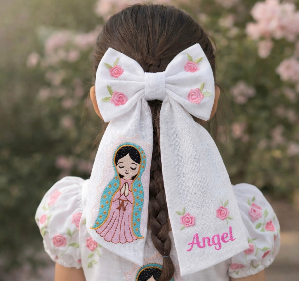 St.Mary Hair Bow( Our Lady of Guadalupe) - 4