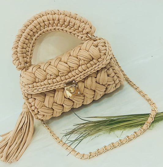 Crochet luxury Handbag/ shoulder bag