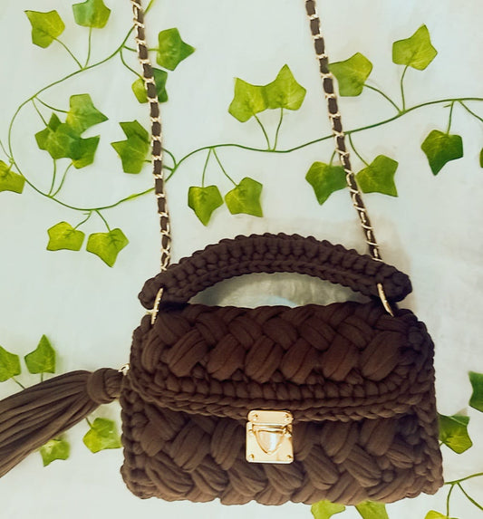Crochet Luxury handbag/ shoulder bag