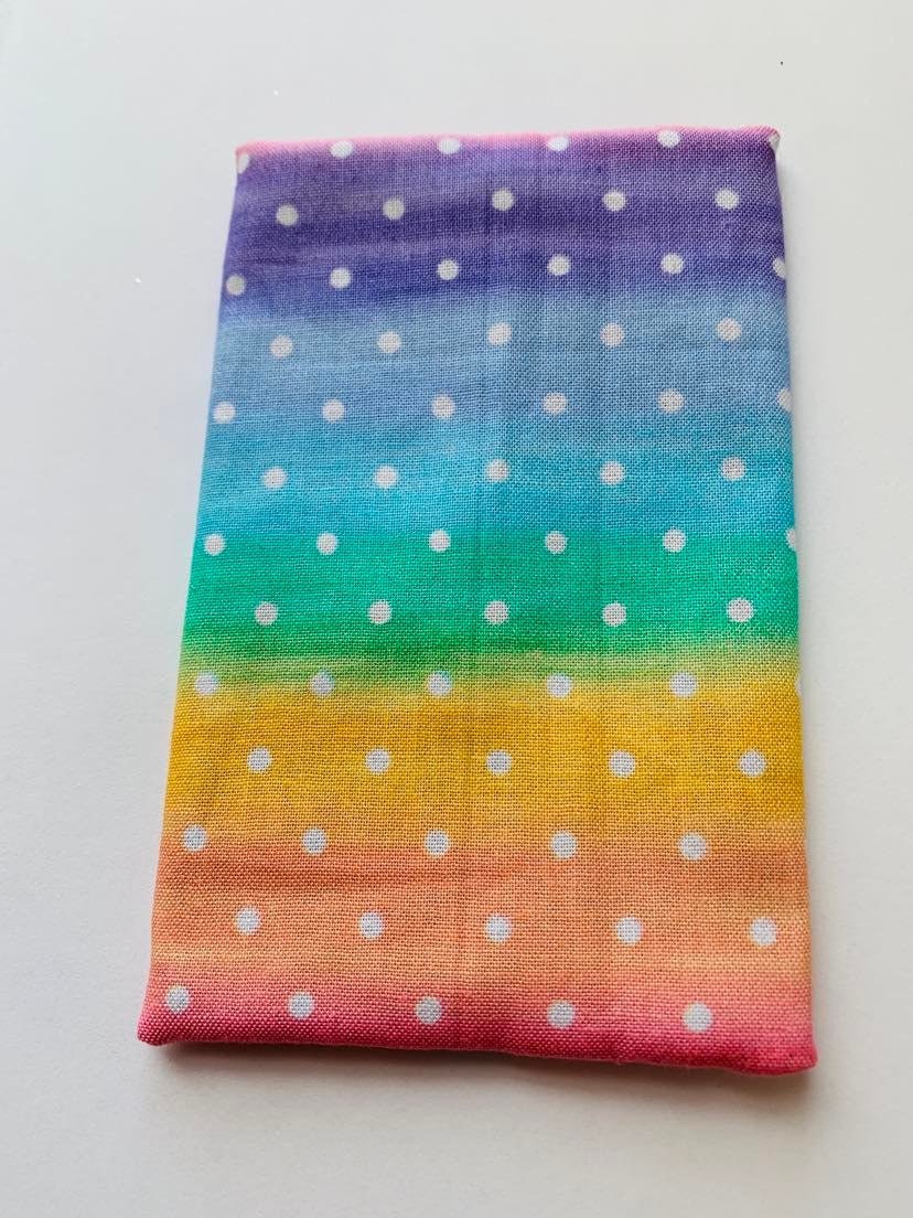 Rainbow color Fabric Tissue Holder, Pocket Tissue Holder, Mini Tissue Pouch, Travel Tissue Holder, Pocket Tissue Cover, Kleenex Case, Mother