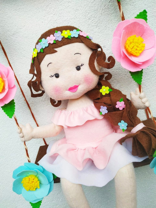 Personalized wall hanger for a girl, TWIN personalized wall deco, floral Custom Name Sign Name Sign Couple Childs Room