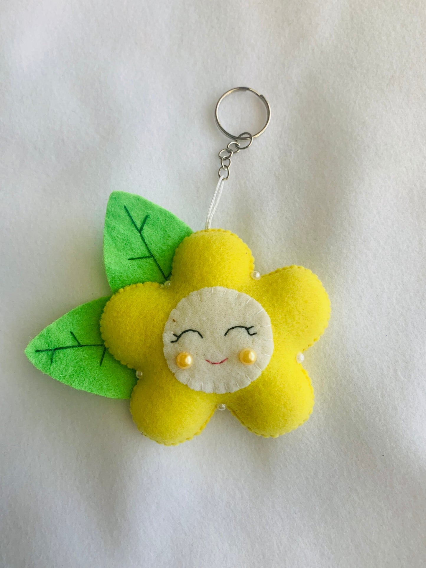 Flower keychain fabric