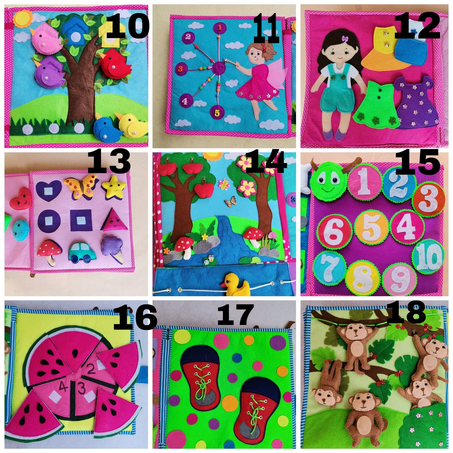 Personalized Custom busy Book| Quiet Book| Montessori Book| Felt Book| Sensory Book| Toddler Activity Book