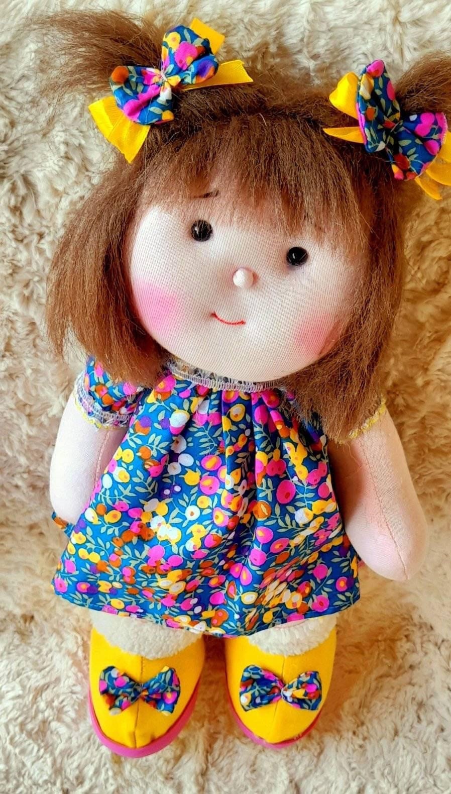Personalized Cuddle Time Rag Dolls can sit and stand- cloth dolls -Soft Doll For Kids - Custom Baby Doll, Baby Shower Gift, fabric doll