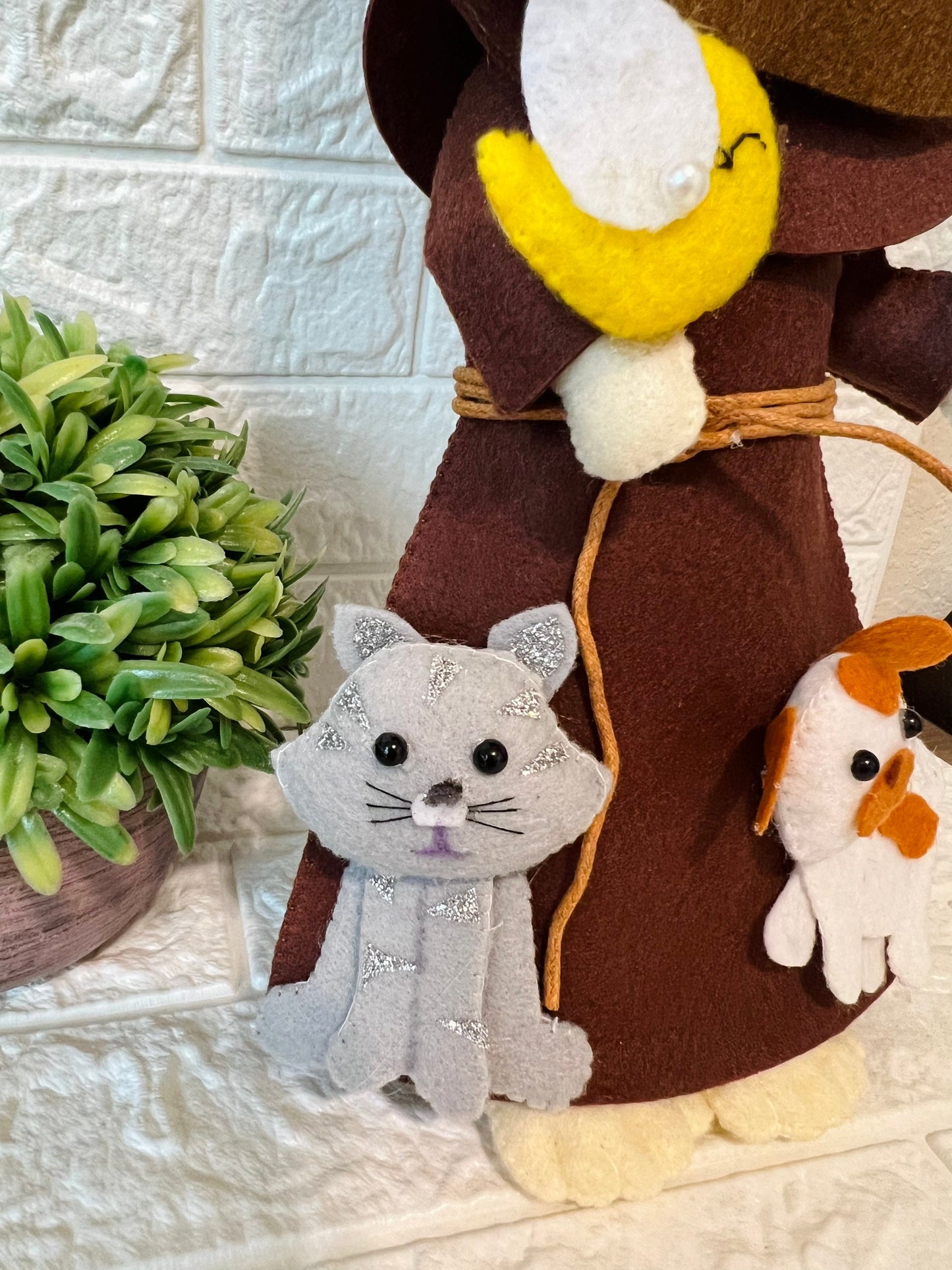 Saint Francis of Assisi, saint doll, saint ornaments, baptism gift, first communion gift, confirmation gift, personalized saint doll