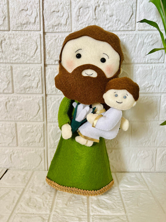 Saint Joseph doll, saint dolls, saint Joseph ornament , patron saint , first communion gifts, Catholic gifts idea, Saint Joseph