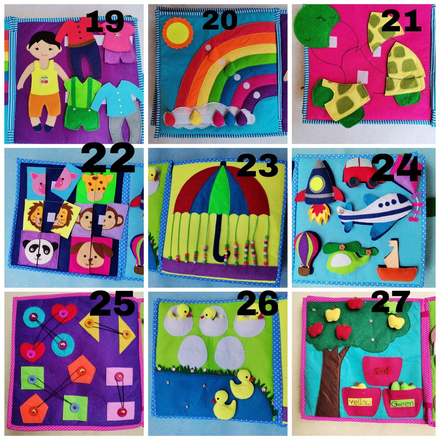 Personalized Custom busy Book| Quiet Book| Montessori Book| Felt Book| Sensory Book| Toddler Activity Book