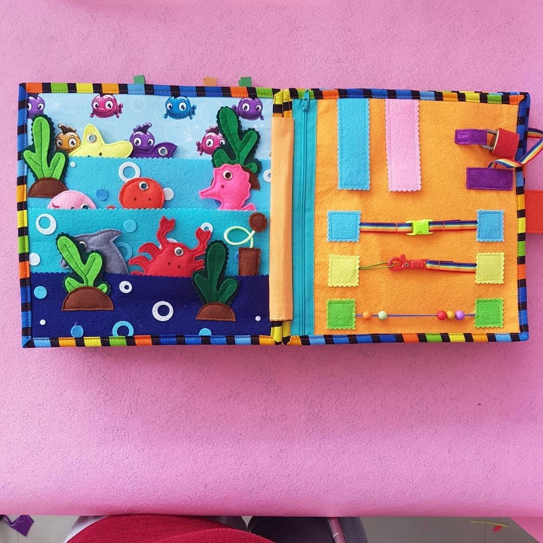 Personalized Busy Book| Quiet Book| Montessori Book| Felt Book| Sensory Book| Toddler Activity Book