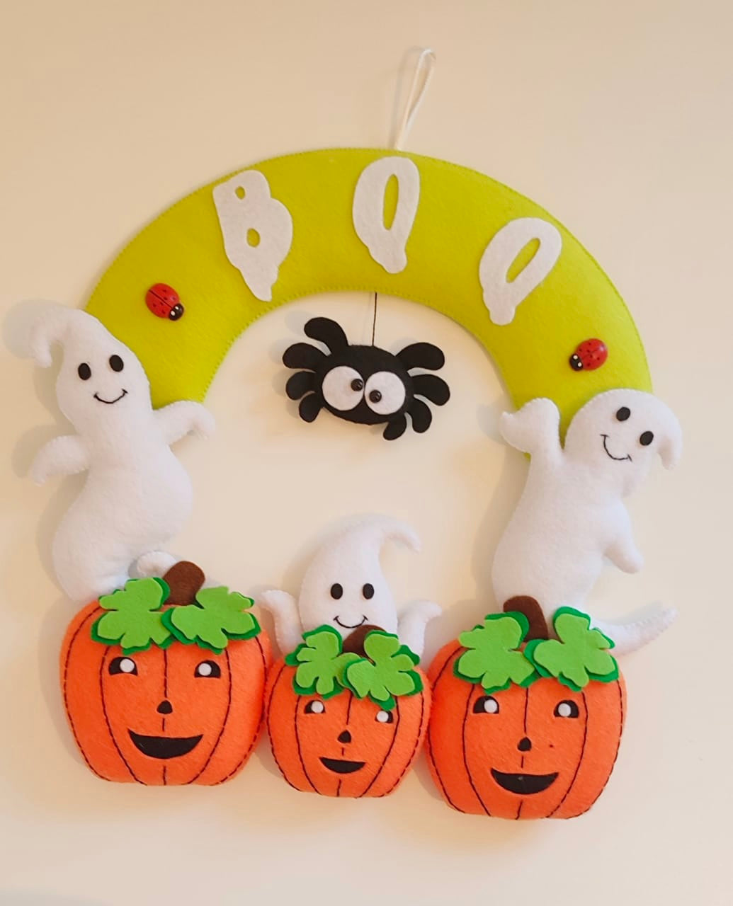 Halloween door wreath / wall hanger