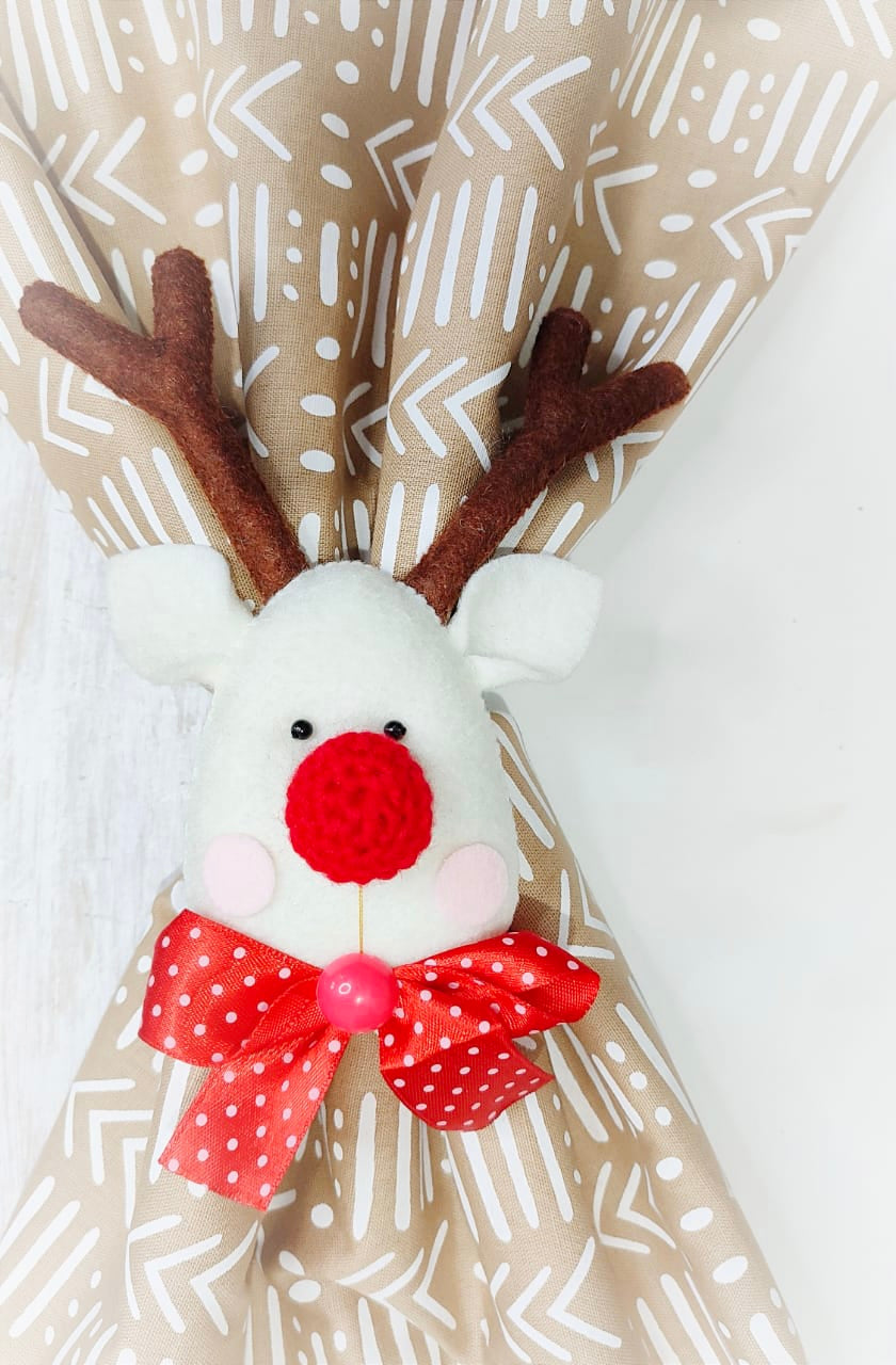 Christmas curtain Tiebacks