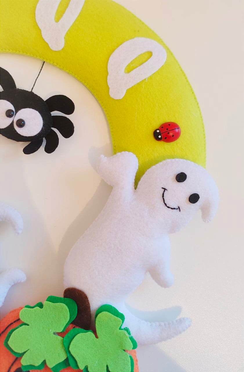 Halloween door wreath / wall hanger