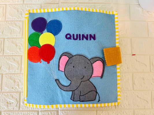 Elephant cover toddler /preschool busy book