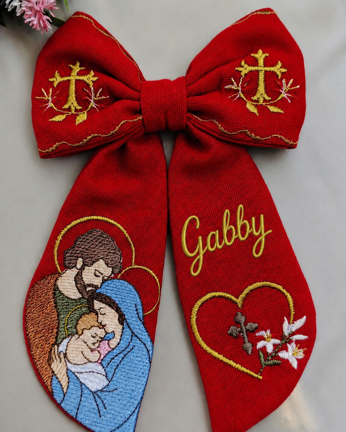Christmas ( Holy Family ) Bow
