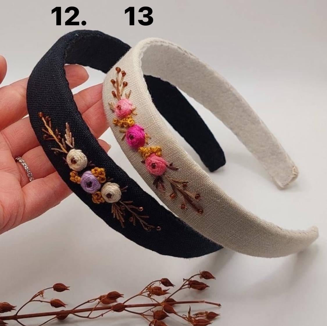 Hand Embroidered Head Bands