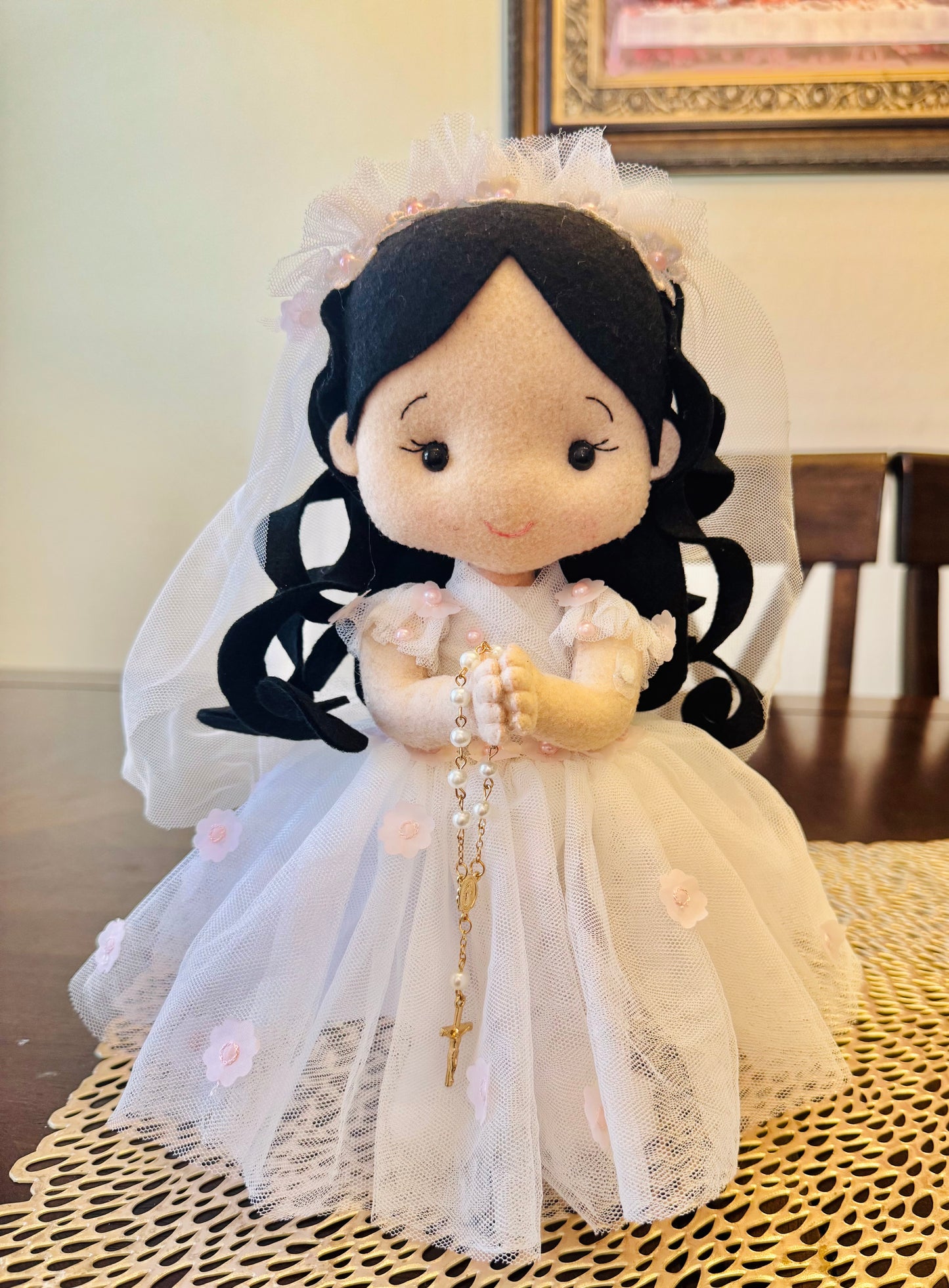 1st communion doll , first communion gift, first communion doll with name, Personalized First communion doll