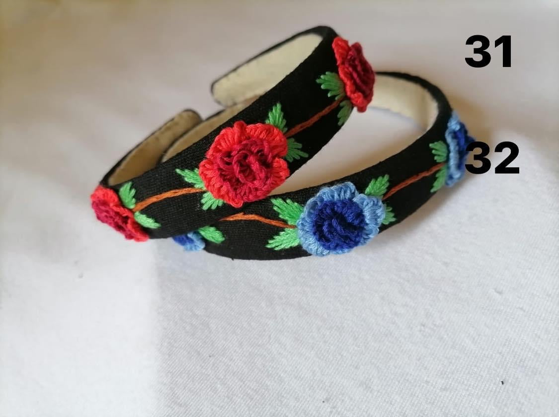 Hand Embroidered Head Bands