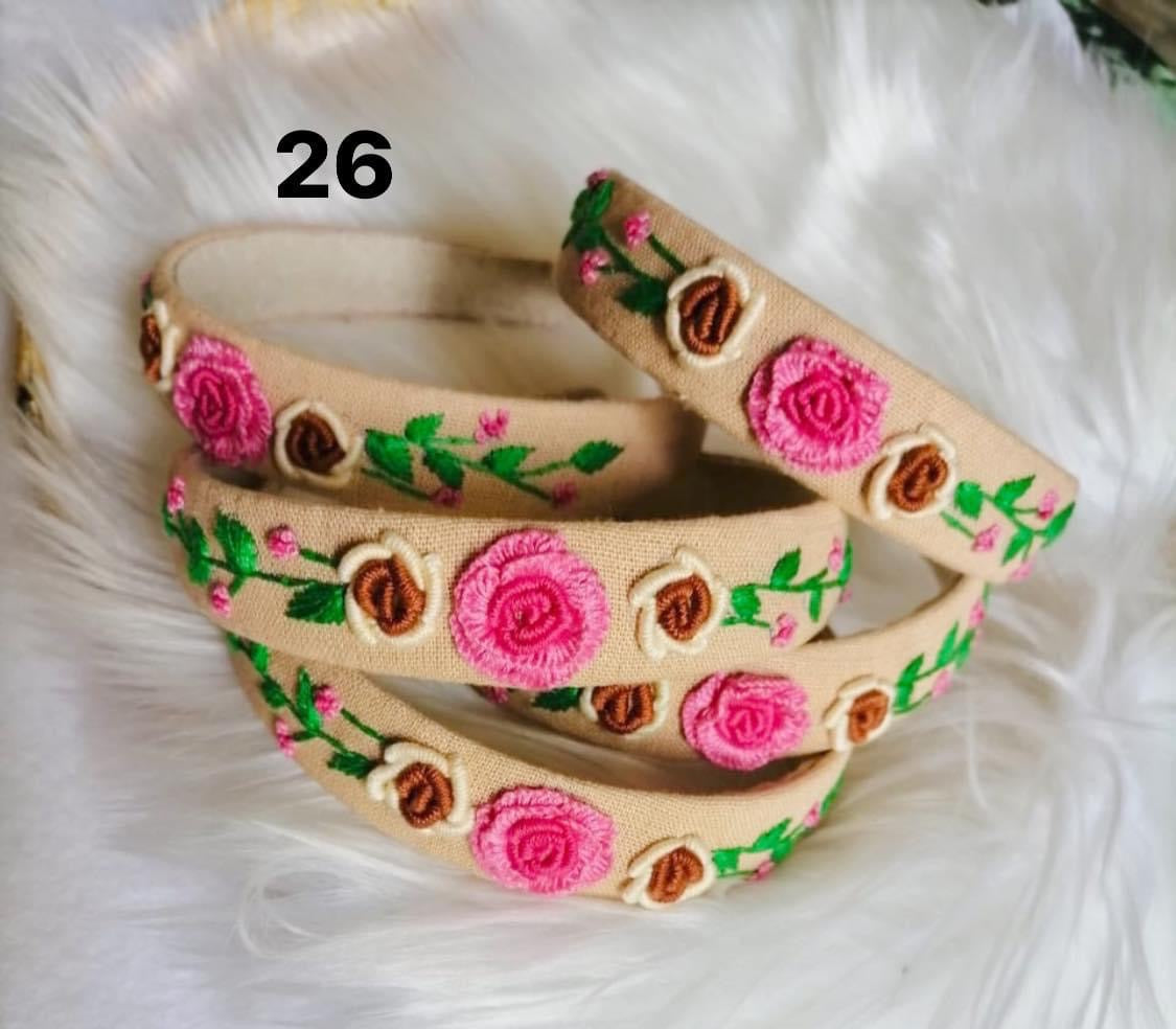 Hand Embroidered Head Bands