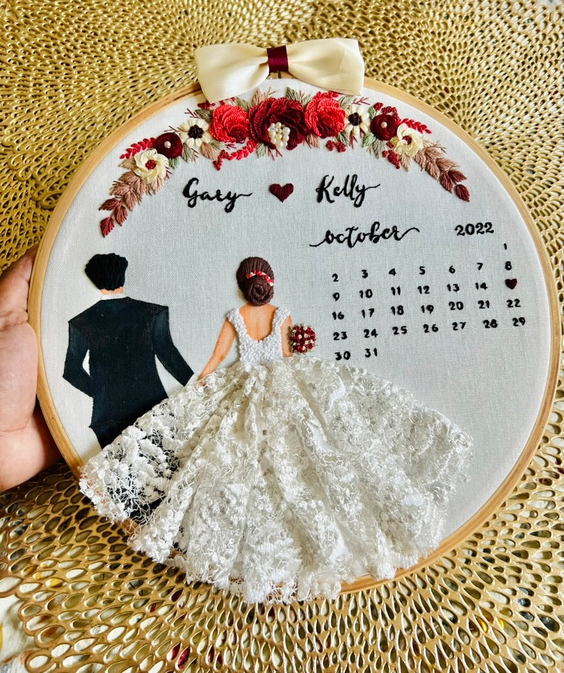 Hand Embroidery Wedding art