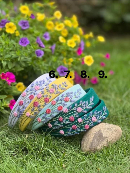 Hand Embroidered Head Bands