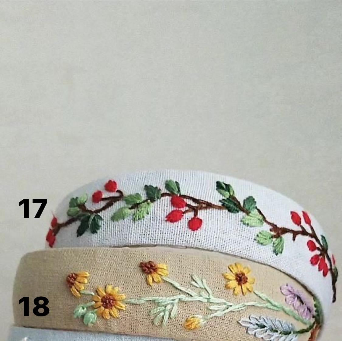 Hand Embroidered Head Bands