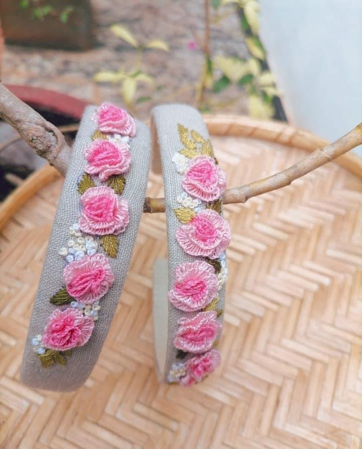 Hand Embroidered Head Bands