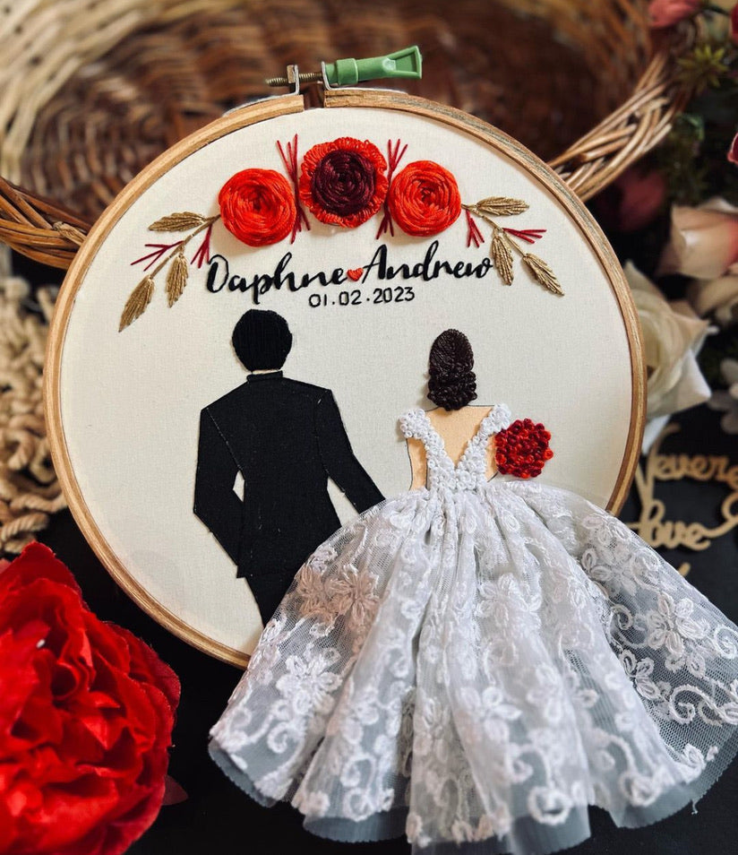 Hand Embroidery Wedding art