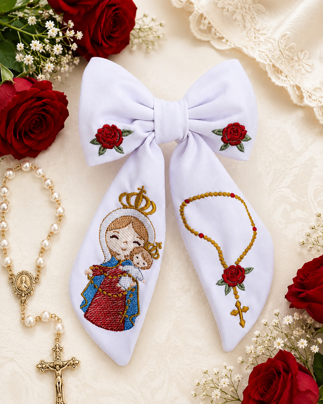 Our Lady of Queens Hair Bow