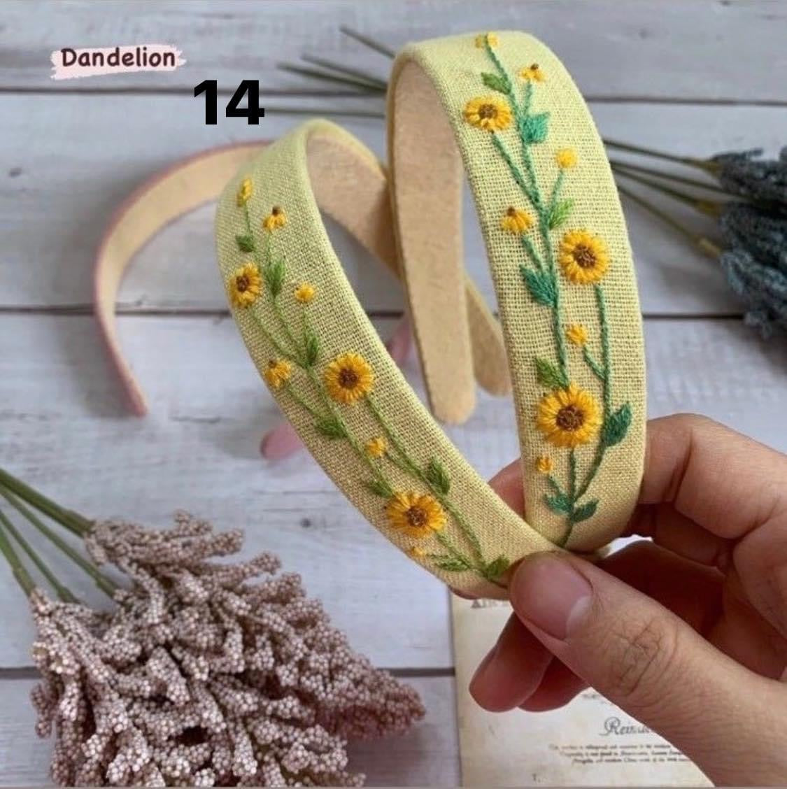 Hand Embroidered Head Bands