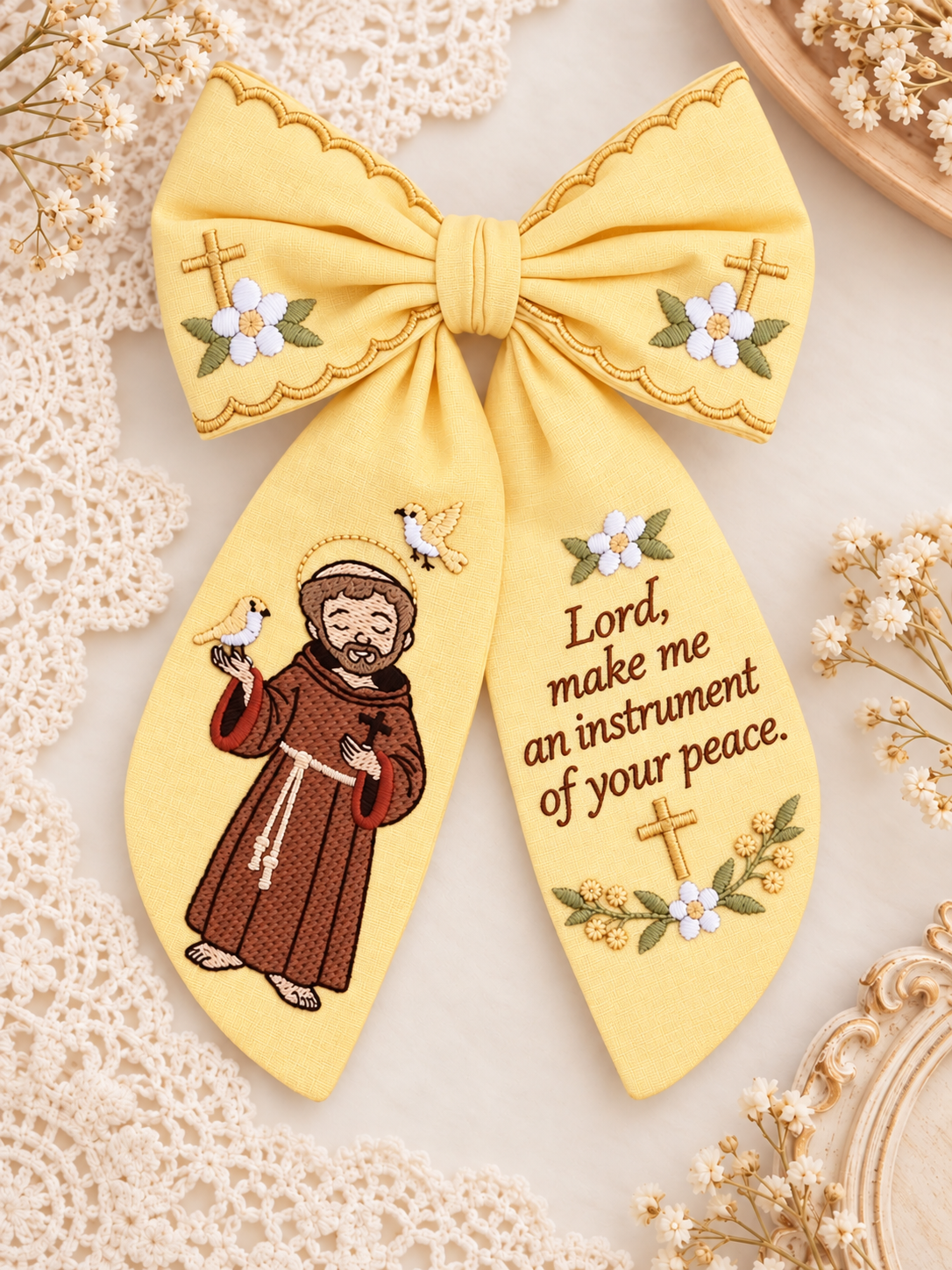 St.Francis Hair Bow