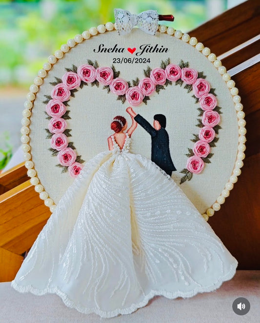 Hand Embroidery Wedding art