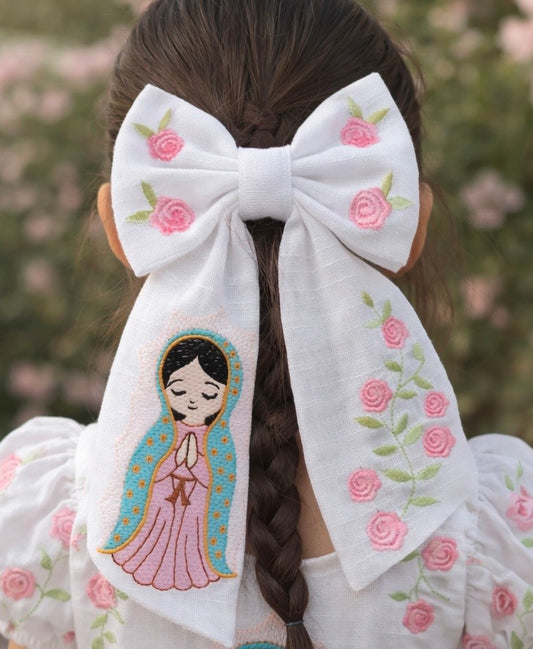 St.Mary Hair Bow( Our Lady of Guadalupe) - 4