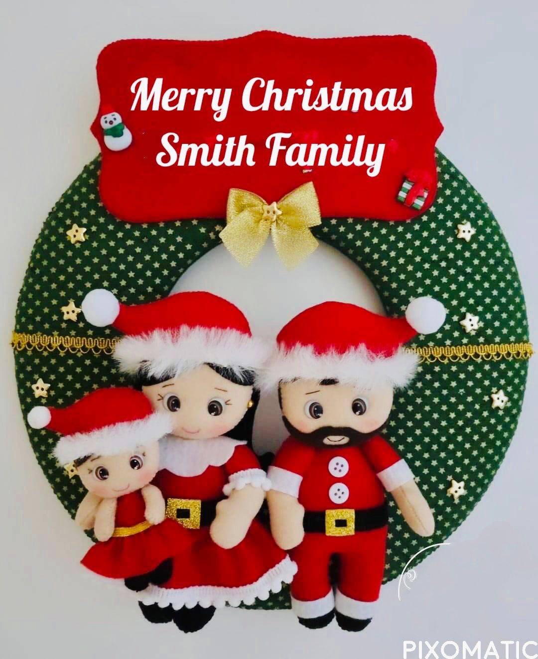 Christmas Family Wreath