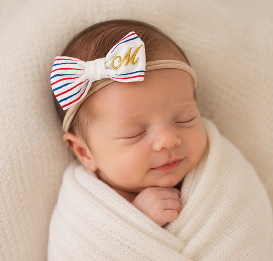 July 4th Bow – America’s 250th Anniversary – Personalized Patriotic Bow