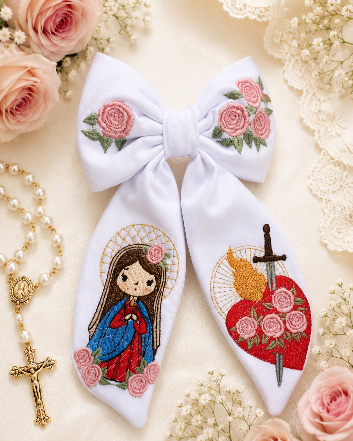 Our Lady of Sorrow Hair Bow
