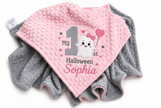 My first Halloween Blanket (baby girl)