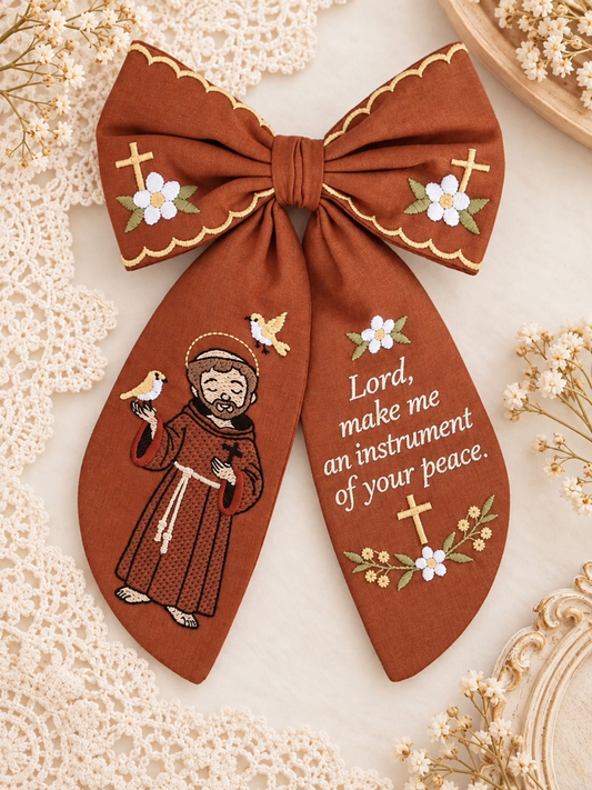 St.Francis Hair Bow