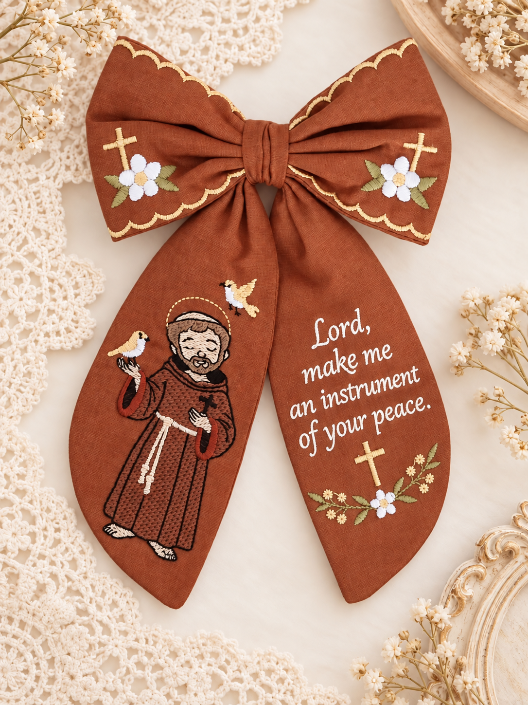 St.Francis Hair Bow