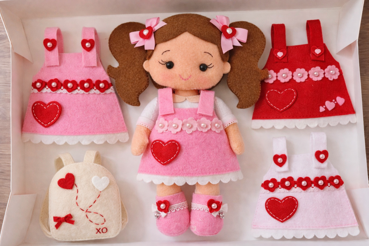 Valentine Doll with Dressing Kit