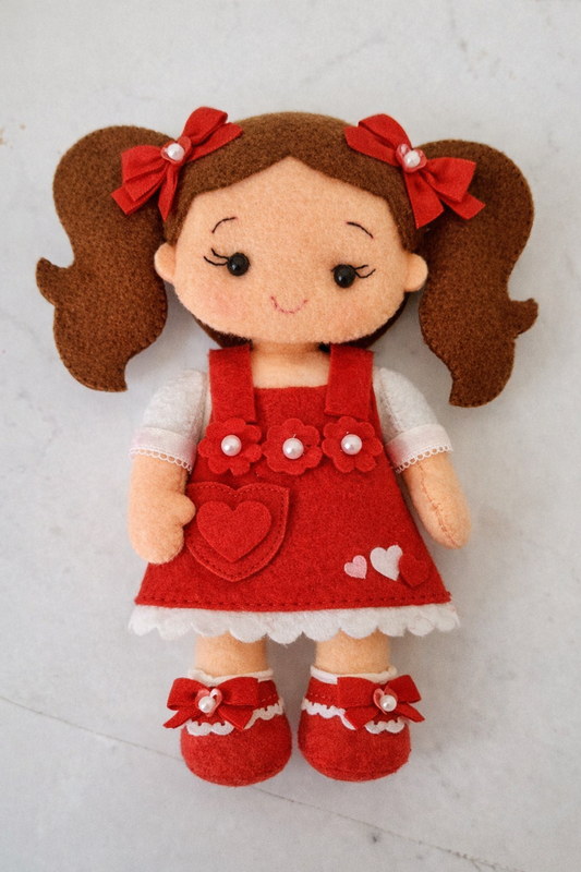 Valentine Doll with Dressing Kit