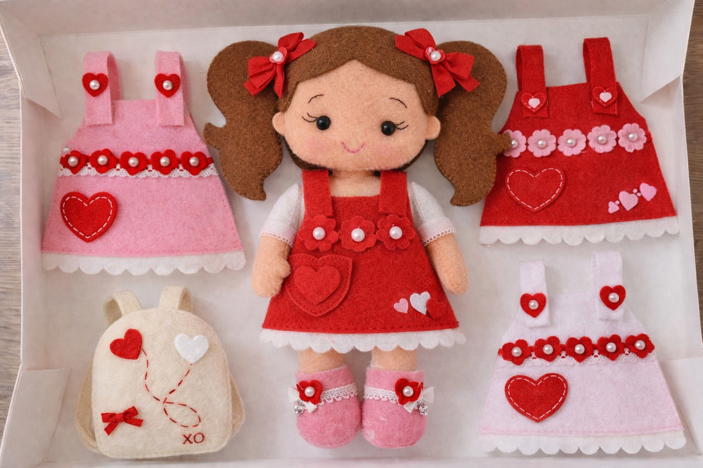 Valentine Doll with Dressing Kit