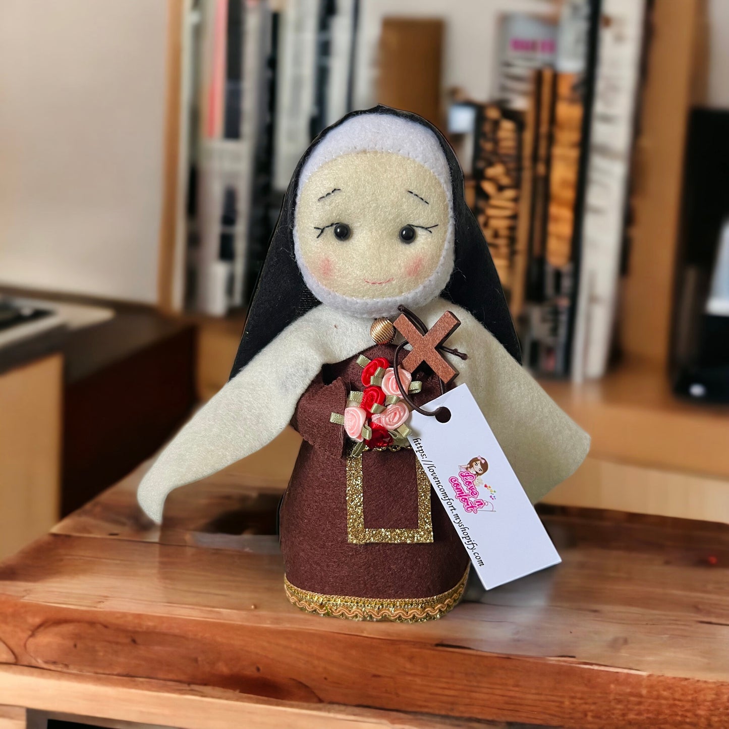 St. Theresa doll, St.Theresa ornament, Saint doll, Saint Therese of Lisieux doll, saint therese of lisieux little flower