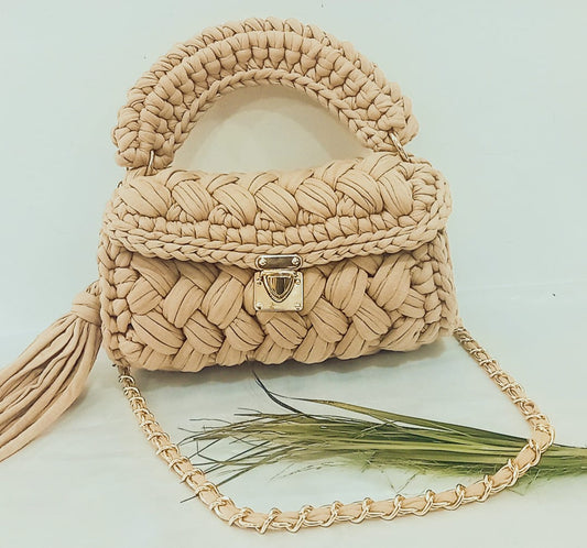 Crochet luxury Handbag/ shoulder bag