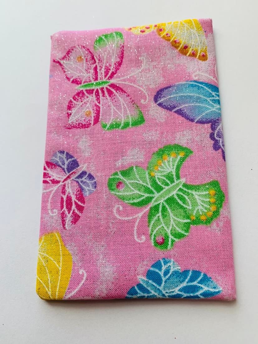 butterflies Fabric Tissue Holder, Pocket Tissue Holder, Mini Tissue Pouch, Travel Tissue Holder, Pocket Tissue Cover, Kleenex Case