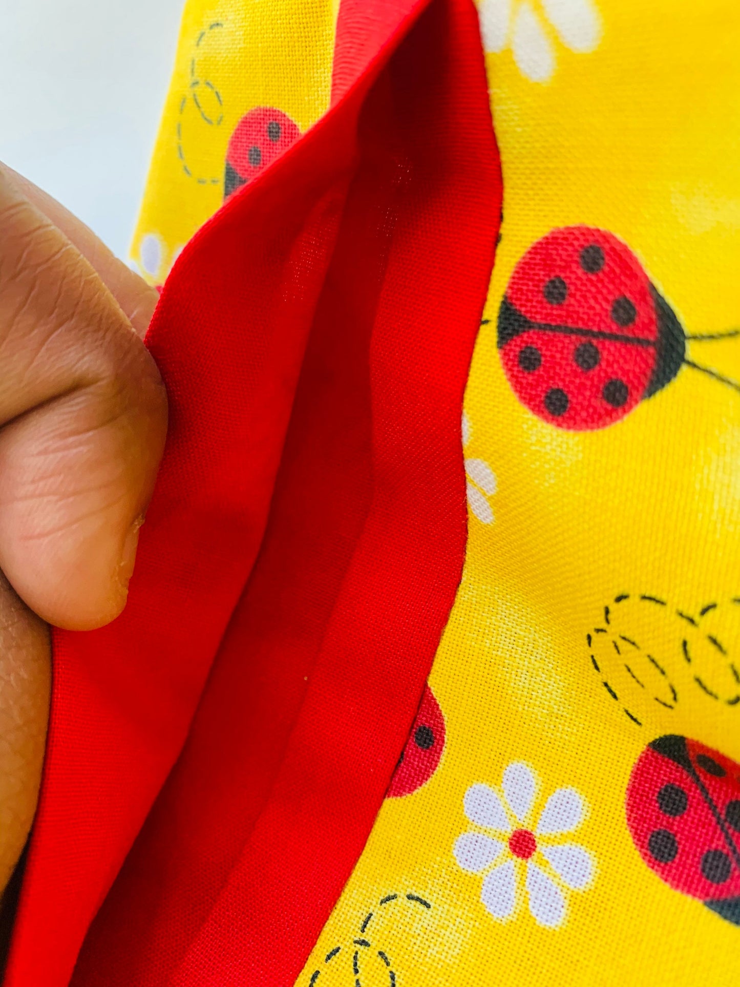 Lady bug Fabric Tissue Holder, Pocket Tissue Holder, Mini Tissue Pouch, Travel Tissue Holder, Pocket Tissue Cover, Kleenex Case