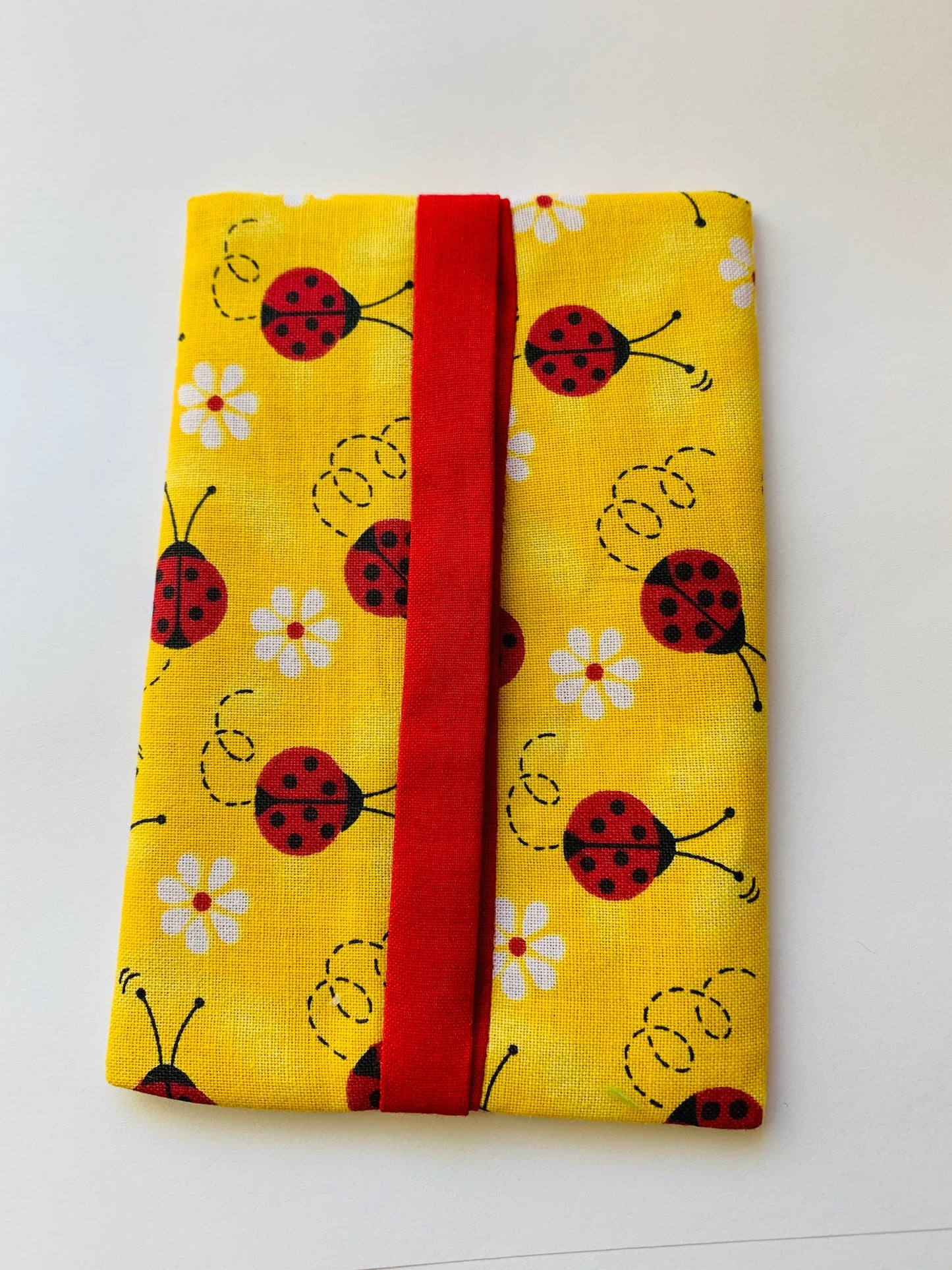 Lady bug Fabric Tissue Holder, Pocket Tissue Holder, Mini Tissue Pouch, Travel Tissue Holder, Pocket Tissue Cover, Kleenex Case