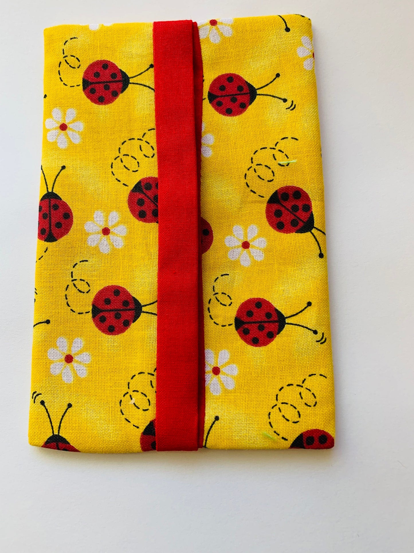 Lady bug Fabric Tissue Holder, Pocket Tissue Holder, Mini Tissue Pouch, Travel Tissue Holder, Pocket Tissue Cover, Kleenex Case